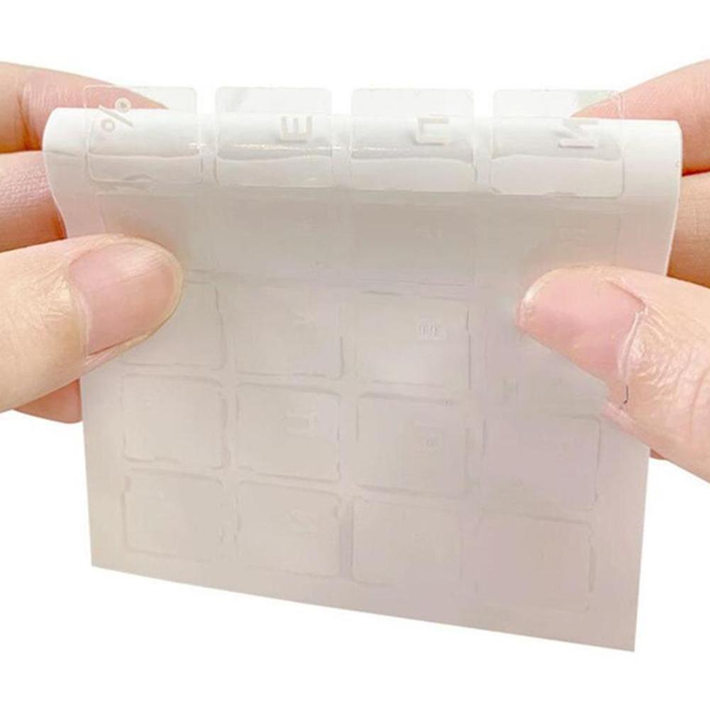 Miếng Dán Bàn Phím Trong Suốt Nhiều Màu Tùy Chọn Phong Cách Nga e3u6