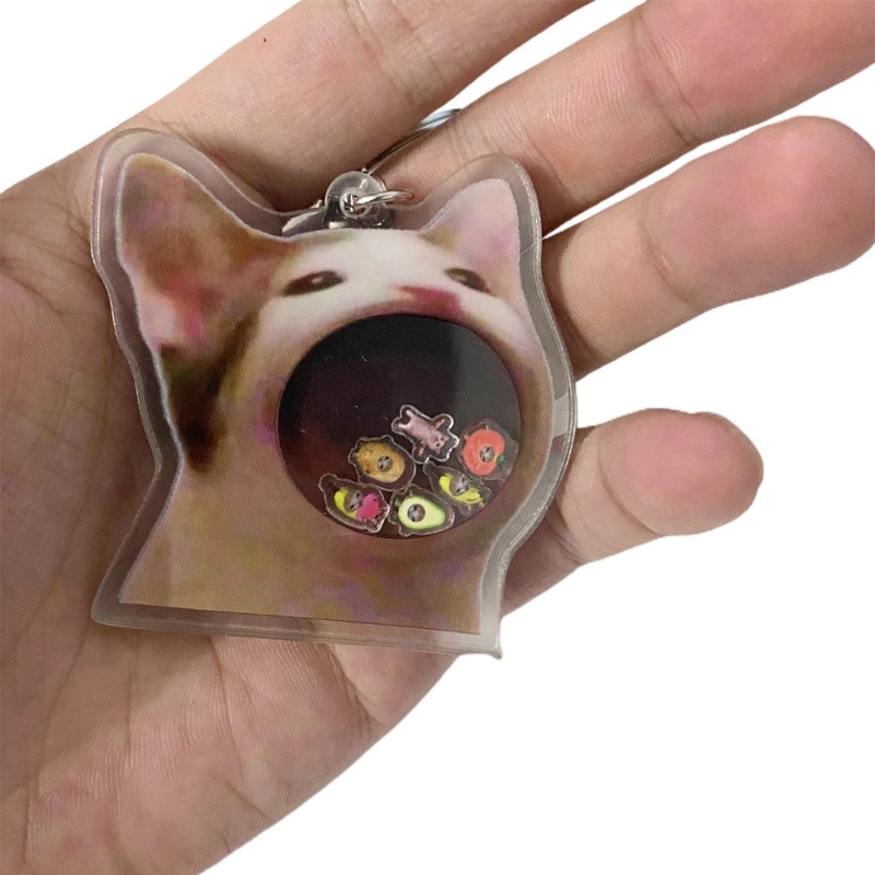 Móc Khóa Hình Chú Mèo Lắc Lư Dễ Thương