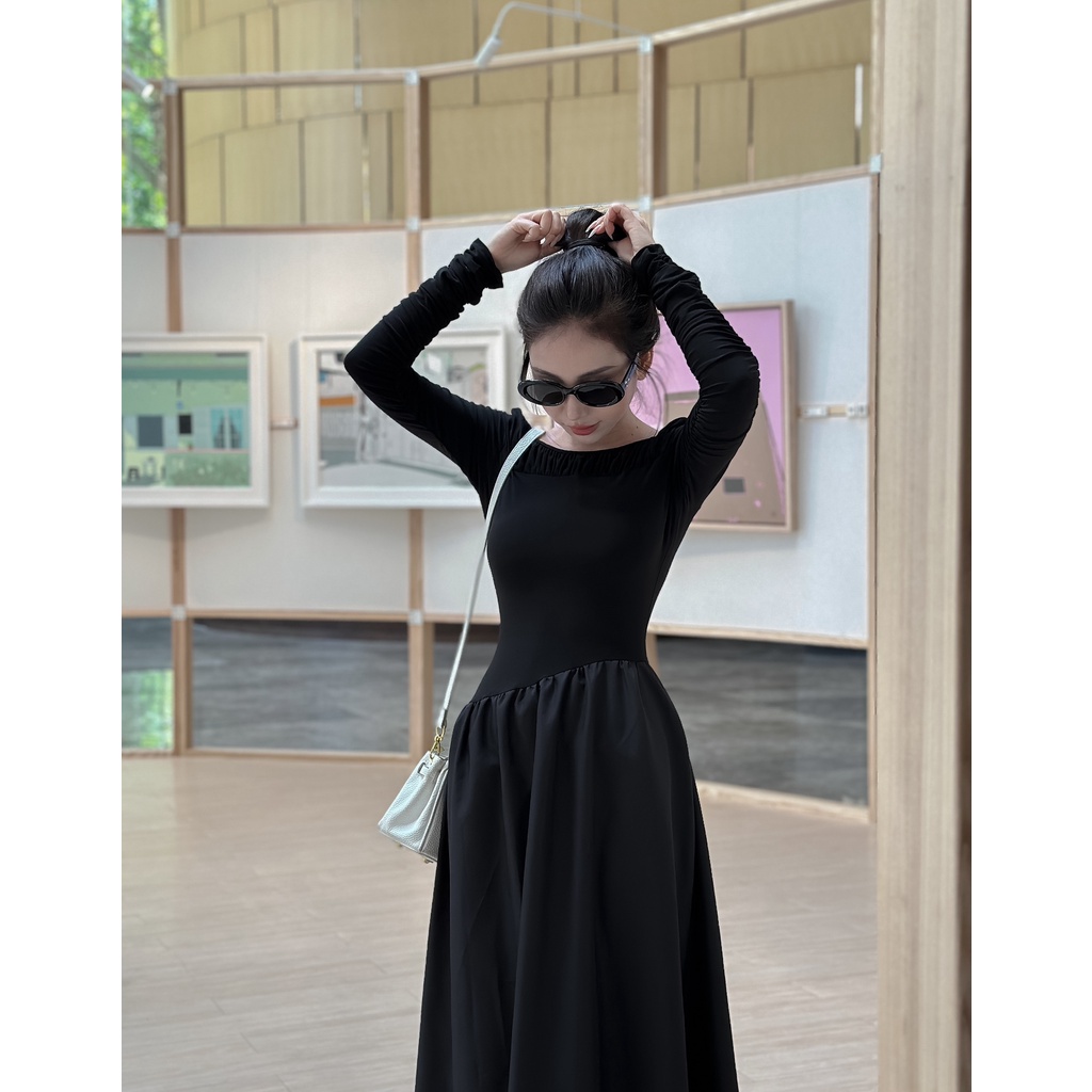 ĐẦM WALNUT TRỄ VAI - H05214