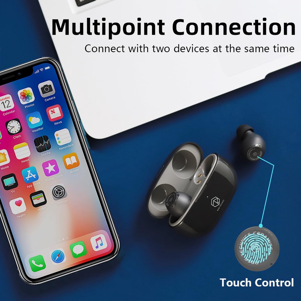 Tai Nghe Nhét Trong Không Dây Kết Nối bluetooth 5.3 Âm Thanh hifi Hoa Hồng