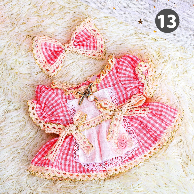 Mới Đầm cotton Đáng Yêu Cho Búp Bê 20cm