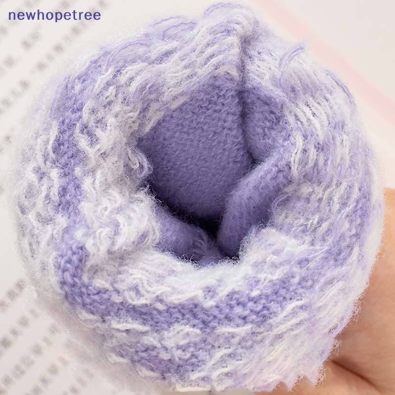 1 Đôi Găng Tay Len Dệt Kim Co Giãn Giữ Ấm Mùa Đông Có Thể Chạm Màn Hình Cảm Ứng Cho Nữ