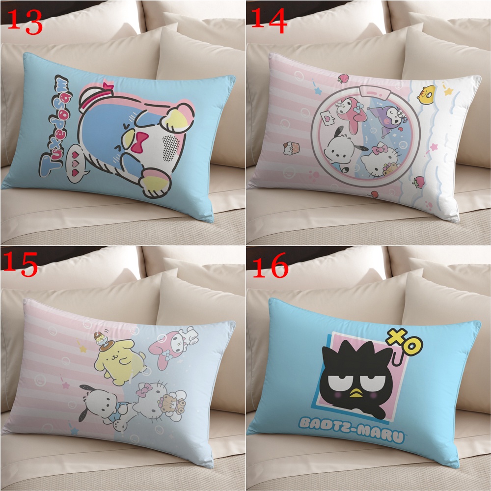 Vỏ Gối Hình Chữ Nhật Một Mặt Bằng polyester In Họa Tiết Hoạt Hình sanrio Dễ Thương Trang Trí Nhà Cửa