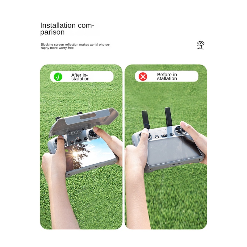 Phù Hợp Loa Che Nắng Kèm Màn Hình Điều Khiển Từ Xa Cho dji mini 4 pro air 3 rc 2