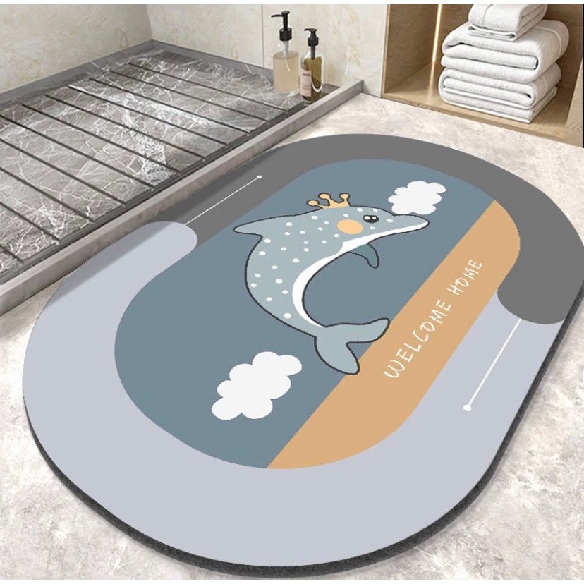 Thảm chân hàng loại 1.Thảm lót trải sàn,Thảm Lau Chân Siêu Mềm,Dày, siêu Thấm Nước Chất Liệu Chố_giadunglinhsam