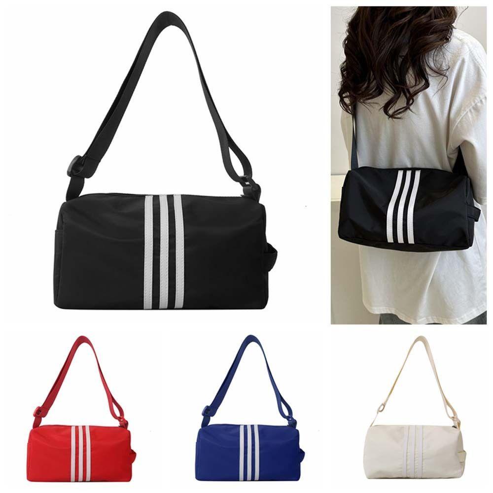 Shanhai Túi Đeo Chéo nylon Màu Trơn Phong Cách Thể Thao Đơn Giản y2k Cho Nam / Nữ