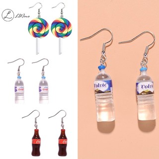Luimo 1 Cặp Bông Tai Thả resin Thủ Công Hình Động Vật / Thỏ / Vịt Hoạt Hình Vui Nhộn Cho Nữ