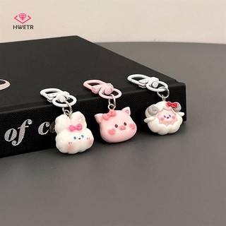 Móc khóa hình heo / thỏ / cừu mini dễ thương mới