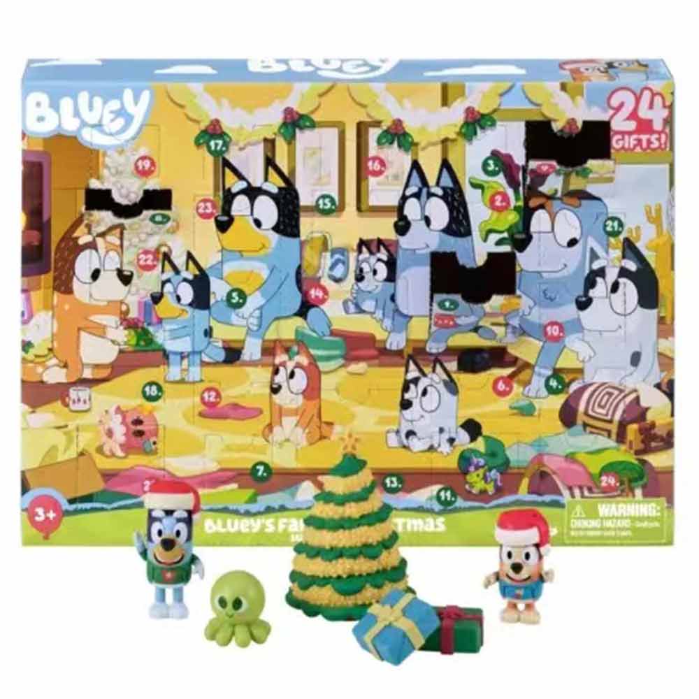 Bluey Christmas Calendar Blind Box Blind Box Toy Ideas Contains 24 Gifts Surprise Toys