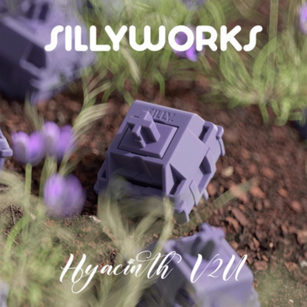 Switch Sillyworks Hyacinth V2U 5 PIN Linear 52g lube sẵn | công tắc bàn phím