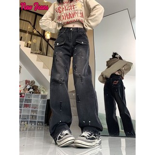 Prowow quần ống rộng quần nữ jean Comfortable Fashion hàn quốc Stylish WNK23B0GMR 45Z231109