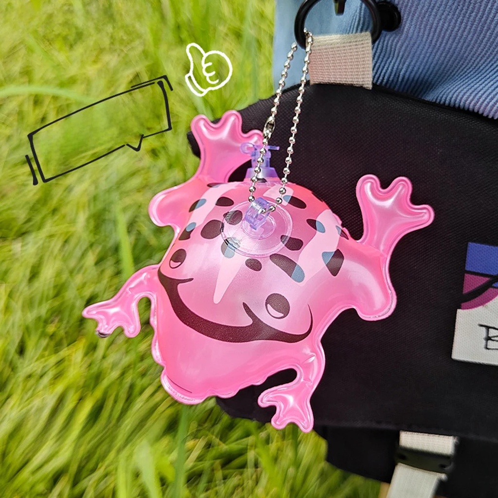 Bong Bóng Hình Ếch Bơm Hơi mini Có Móc Khóa Trang Trí Túi Xách / Điện Thoại Di Động