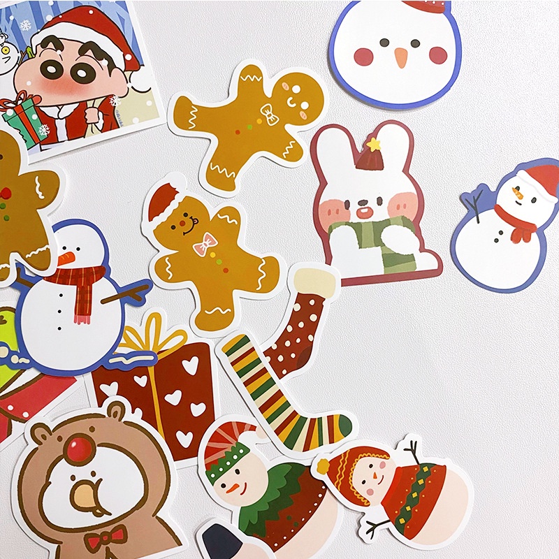 Bộ 60 sticker shin-chan Trang Trí Giáng Sinh, Sổ Tay, Điện Thoại, Cốc