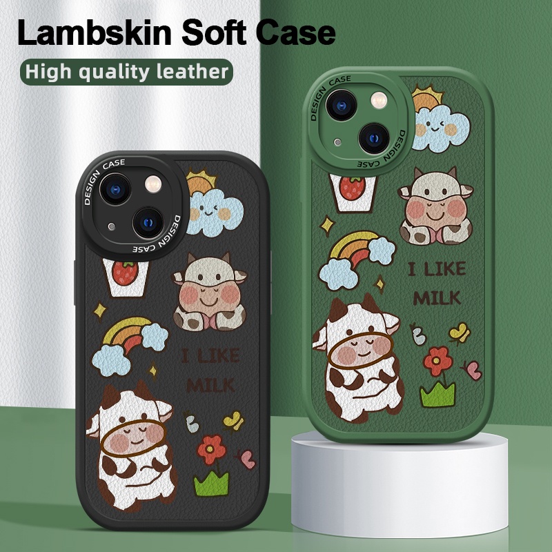 Ốp Điện Thoại Da Bò Silicon Mềm Chống Sốc Cho oppo reno 5 pro 5k 5g reno 4 reno 2 reno 2f reno 2z find x3 lite