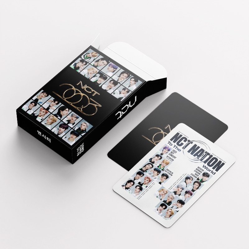 2023 NCT NATION Photocard Lomo Card Postcard Sticker thẻ 60 chiếc + nhãn dán 32 chiếc