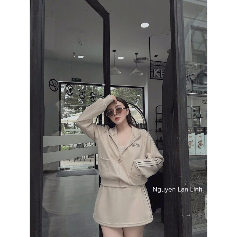 Set áo khoác chân váy