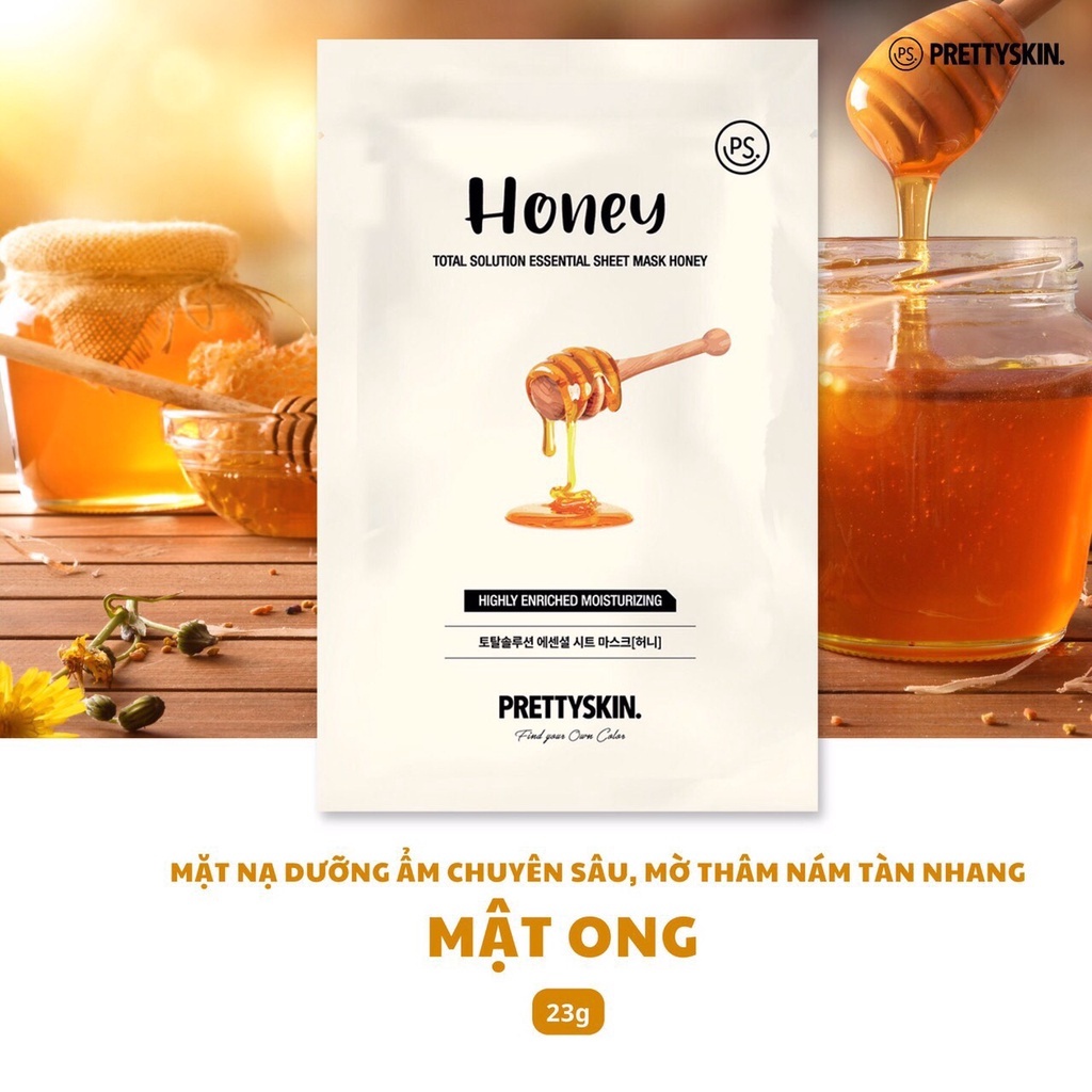 Mặt nạ giấy Hàn Quốc Pretty Skin dưỡng da 23ml