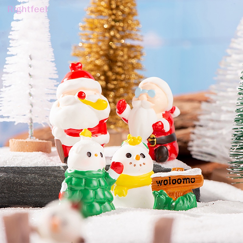 Đồ trang trí Ông Già Noel mini Trang Trí Tiểu Cảnh / Xe Hơi Mới