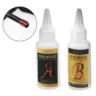 Set 2 tuýp keo dán cần câu cá ab trong suốt 15ml 15ml