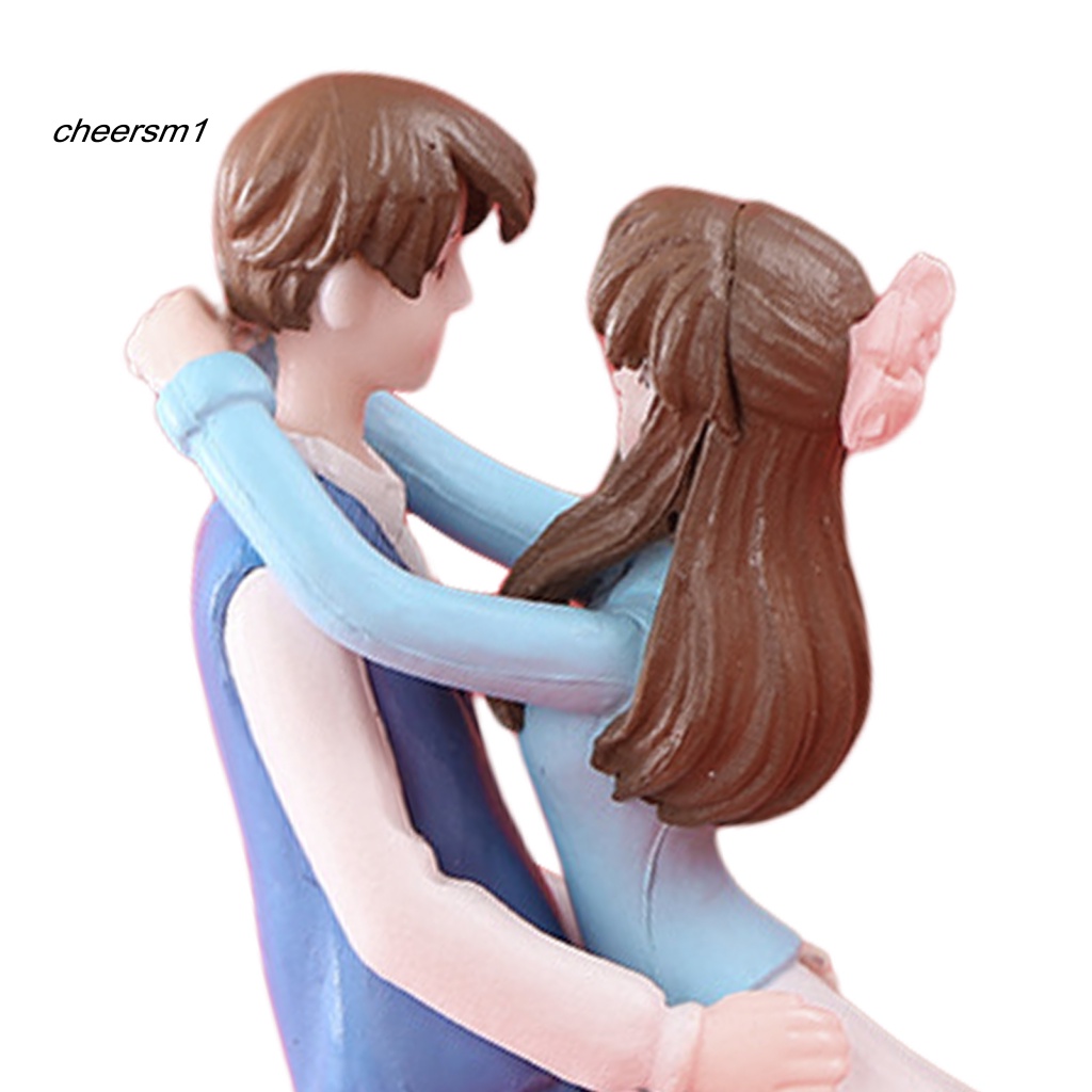 1 Cặp Tượng Cặp Đôi Lãng Mạn Bằng Nhựa Để Bàn Trang Trí Ngày Lễ Tình Nhân