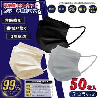 Khẩu trang vải không dệt chống UV & kháng khuẩn 50pcs ( trắng - Khuẩn Trang Chuẩn Hàng Nhật Bản Nội Địa