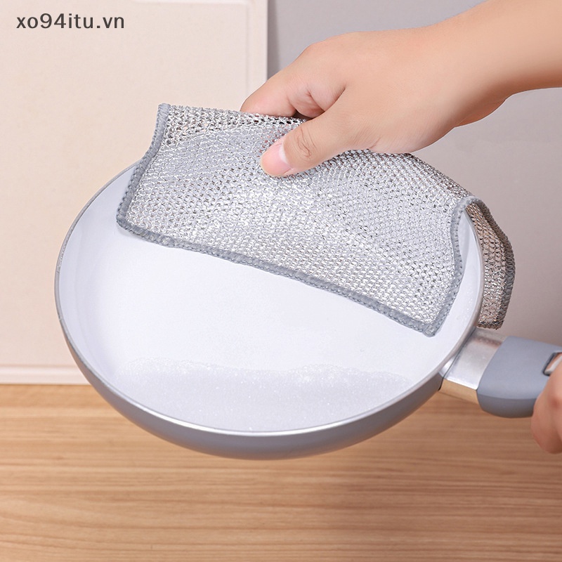 Xoitu Khăn Lau Chén Dĩa Bằng Dây Thép Không Gỉ Thay Thế Chống Dầu vn