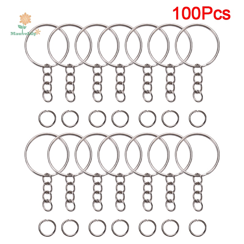 100 Vòng Nhảy Rời Làm Móc Khóa Trang Sức Thủ Công uuu