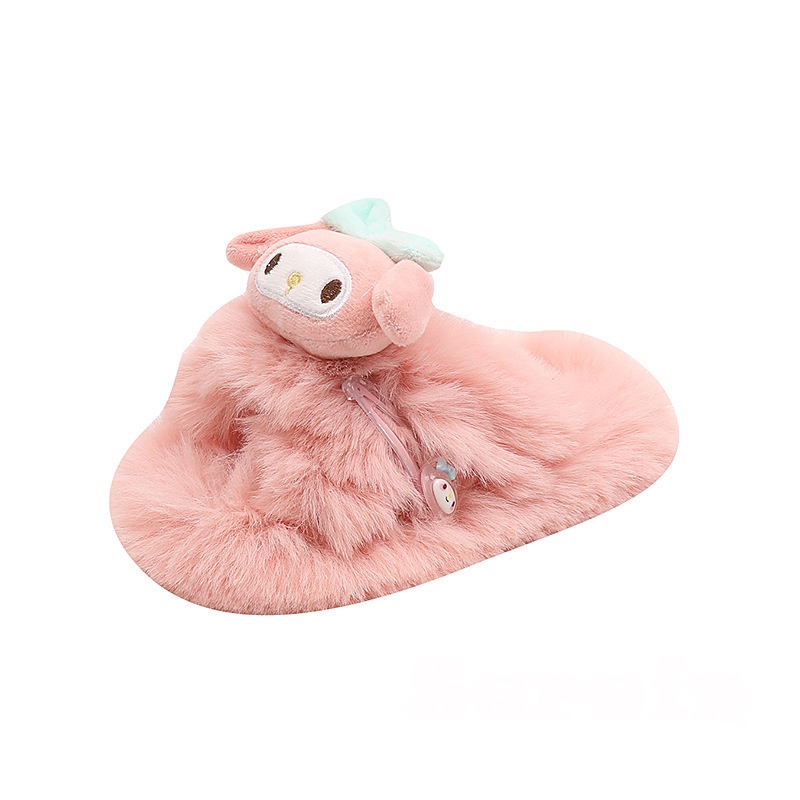 Serein  dép lông dép bông Đế Dày dép quai hậu đế cao 2023 hot trend Tinh tế Đàn hồi Thoải mái Tiện dụng FMR23B0RK2 47Z231122