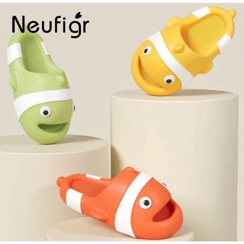 Thời trang mùa hè Dép cá hề Nemo 、dép cá koi đế bánh mì siêu nhẹ cho người lớn