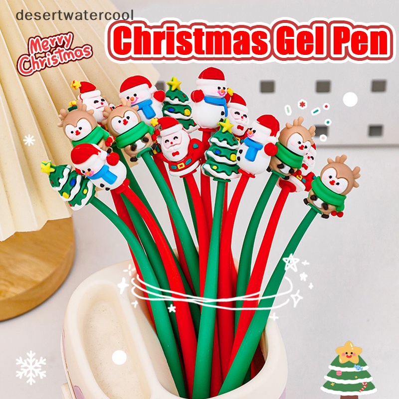 Dcvn Bút Mực gel Ngòi 0.38mm Hình Ông Già Noel Cây Thông Giáng Sinh Đáng Yêu Sáng Tạo Cho Học Sinh / Văn Phòng martijn