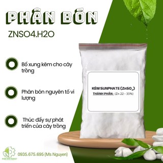 1kgphân bón bổ sung kẽm cho cây trồng znso4.h2o