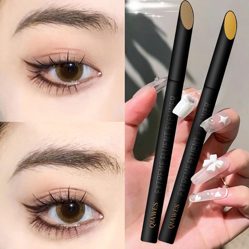 QIAWES 4Colors Ultra Slim 0,1mm Liquid Eyeliner Pen Chống nước nhanh khô Bút chì kẻ mắt lâu trôi dành cho nữ Mỹ phẩm trang điểm ღ COD