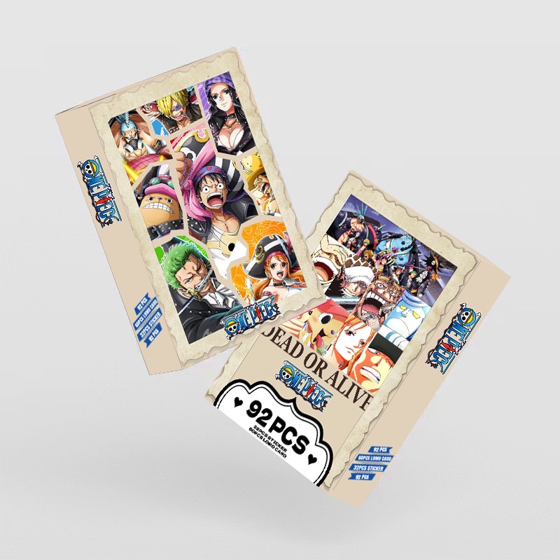 ONE PIECE Photocard Lomo Card Postcard Stickers hẻ 60 chiếc + nhãn dán 32 chiếc