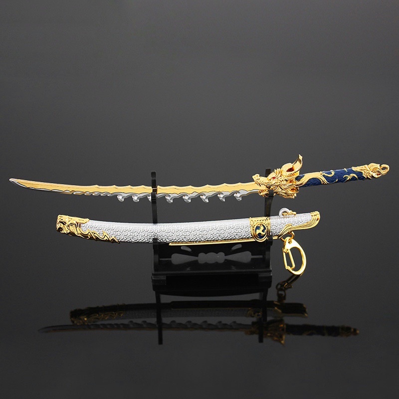 Mô hình Dài 22cm Kiếm Rồng Vĩnh Kiếp Vô Gian Naraka Bladepoint Kim Loại Cao Cấp Mô hình trưng bày tr