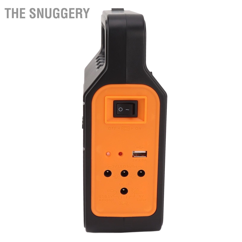 The Snuggery Trạm điện cầm tay Cắm trại Máy phát năng lượng mặt trời Cung cấp di động ngoài cho thiết lập gian hàng Sạc thoại Chiếu sáng LM 3609M