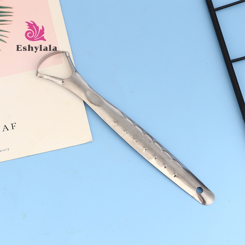Eshylala Dụng Cụ Làm Sạch Lưỡi Bằng Thép Không Gỉ Chuyên Nghiệp