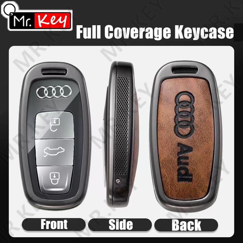 Vỏ Da Kim Loại Bảo Vệ Chìa Khóa Điều Khiển Từ Xa Cho Xe Hơi audi a8 d3 d4 d5 4h