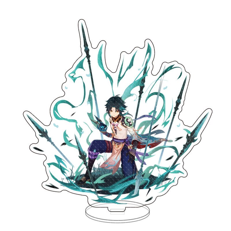 Mô hình Standee Newly Anime Genshin Impact Game Raiden Shogun Baal Sangonomiya Kokomi in hình nhân vật 2 mặt rõ nét 1