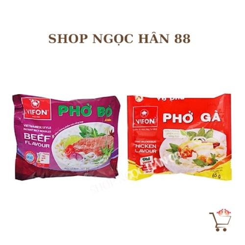 Combo 5 Gói, 10 Gói Phở Bò- Phở Gà Vifon 65gr