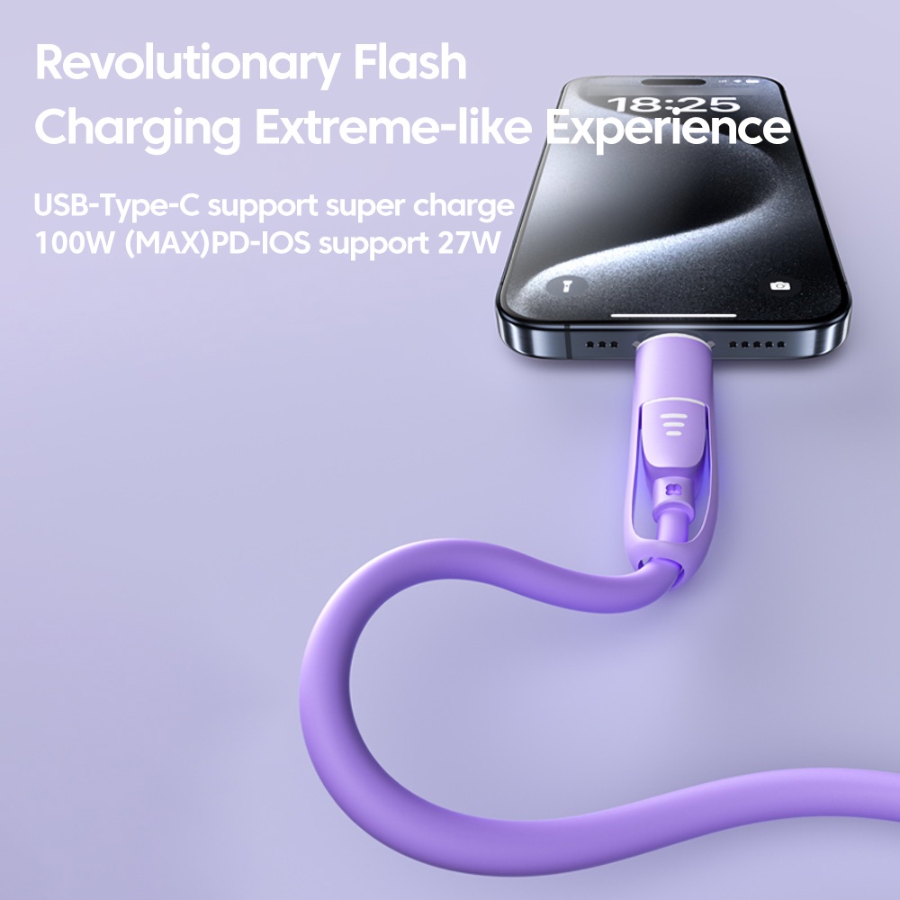 Dây Cáp Sạc Nhanh 4 Trong 1 100w Cho Iphone 15 xiaomi huawei