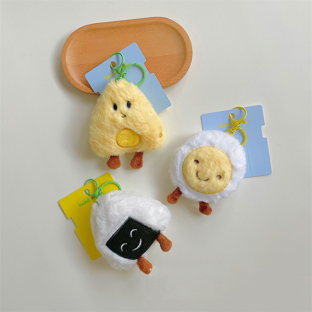 Hoạt Hình Móc Khóa Hình Cơm Nắm Gấu Bông Đáng Yêu