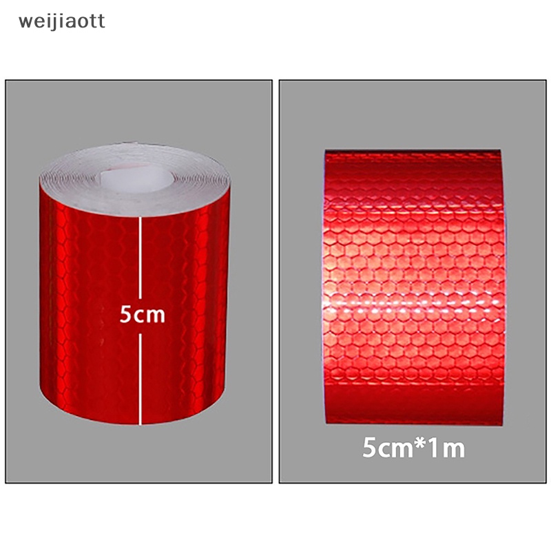 Weijiaott Miếng Dán Phản Quang Pha Lê 5cm * 1m Trang Trí Thân Xe Hơi