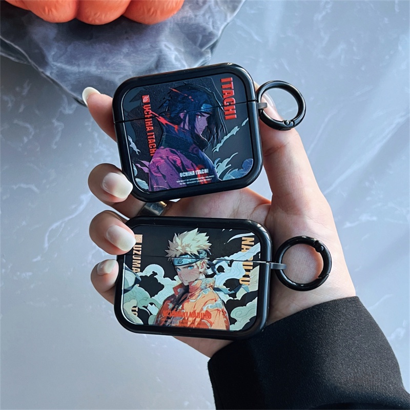 Vỏ Bảo Vệ Hộp Sạc Tai Nghe airpods pro 2 / airpods pro / airpods 3 / 2 / 1 Hình naruto itachi pein Raya Có Móc Treo Tiện Dụng