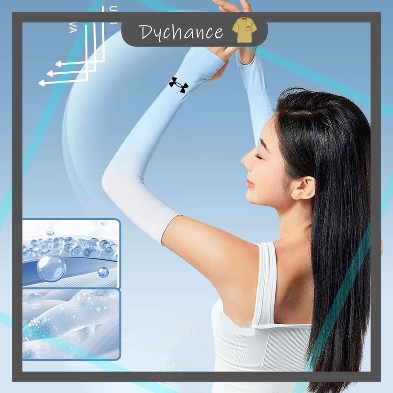 【-5°CSet 2 / 2 Đôi Vớ Co Giãn Thoáng Khí Bảo Vệ Cánh Tay Chống Tia uv Khi Chạy Bộ Sự Bảo Vệ