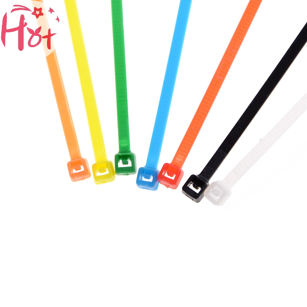 Set 100 Dây Rút Đa Sắc 3x100mm Đa Dụng Chất Lượng Cao