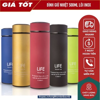 Bình giữ nhiệt life inox 500ml cao cấp new