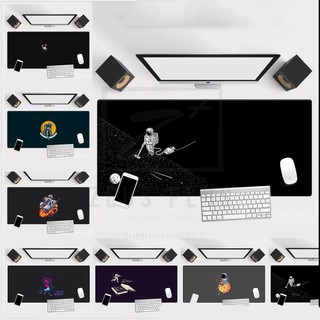 Thảm Lót Chuột Máy Tính Để Bàn Phím Máy Tính laptop Chống Trượt Hình Phi Hành Gia galaxy Lớn Bằng Cao Su