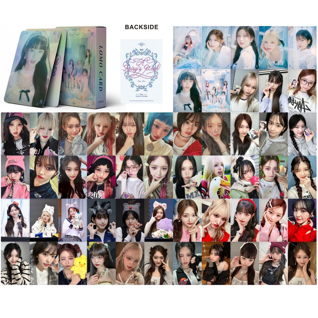Hộp 55 Tấm Thẻ Hình Nhóm Nhạc kpop 2024