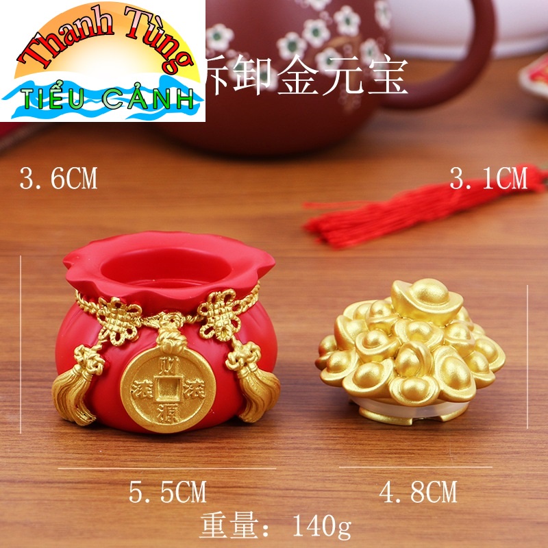 Hũ 13,6cm đựng muối, gạo tài lộc, hũ đựng tiền thần tài bày ban gia tiên, ban thần tài…