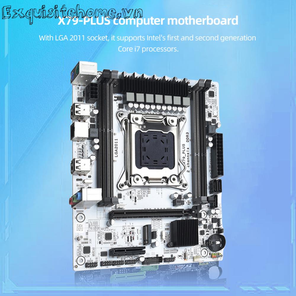 Bo Mạch Chủ x79 Kênh Đôi Dành Cho Máy Tính lga 2011 m.2 nvme rj45